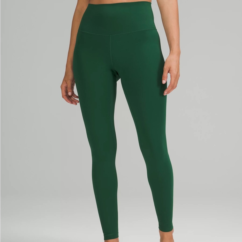 Size 2 Lululemon align 28” Everglade Green